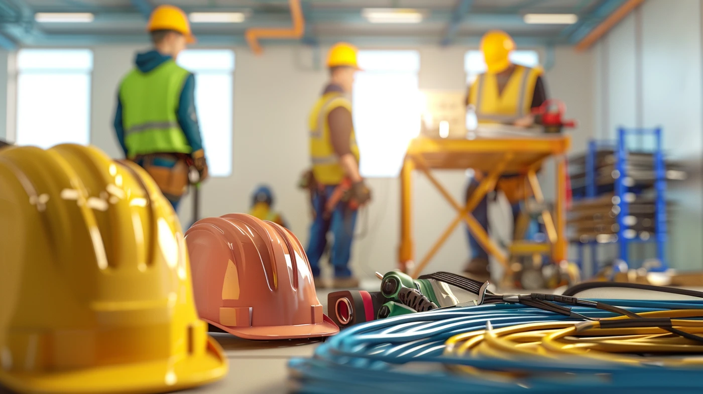 Équipe Instélec en construction électrique